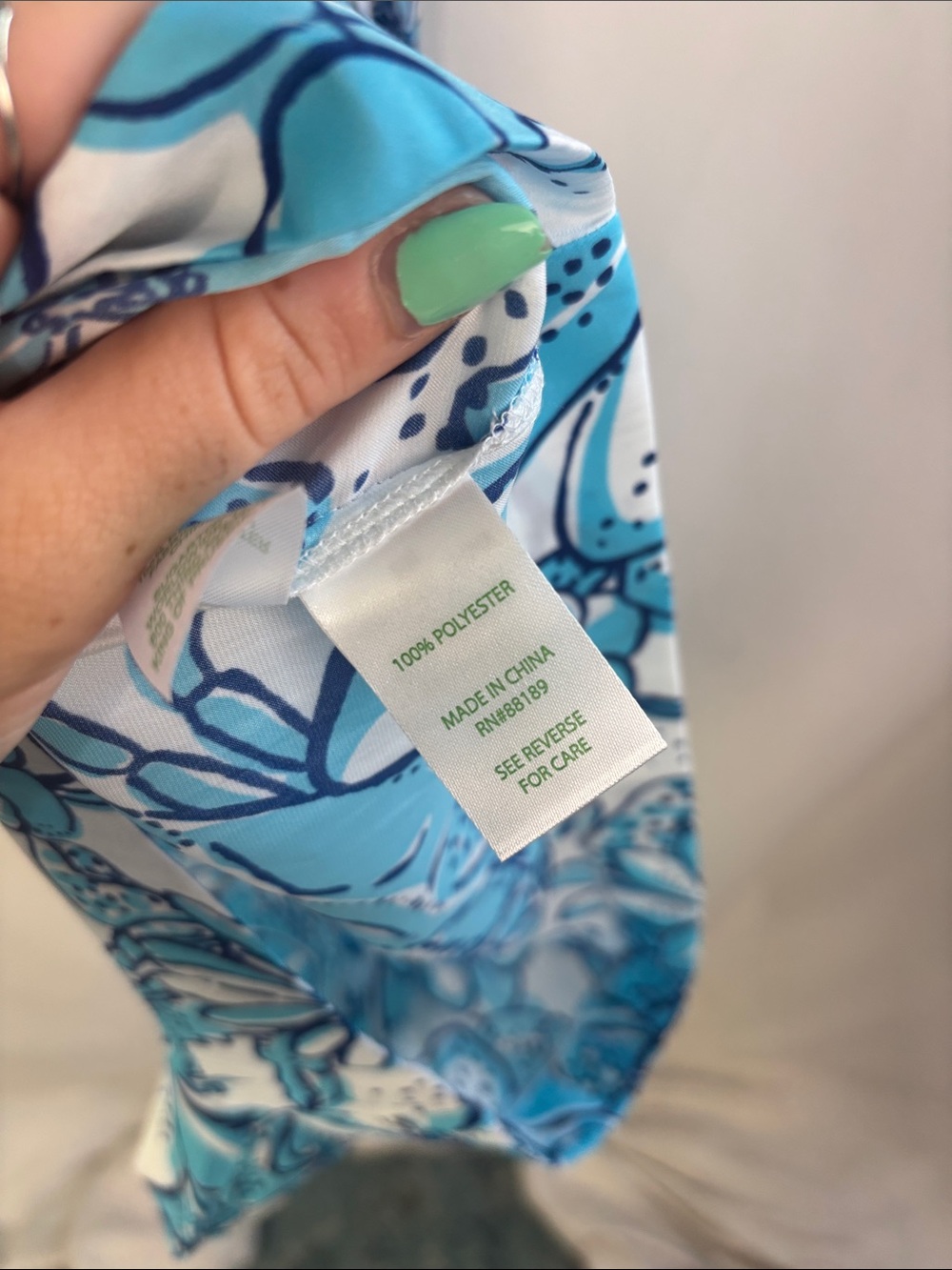LILLY PULITZER BLUE PRINT ROMPER - Picture 6 of 6